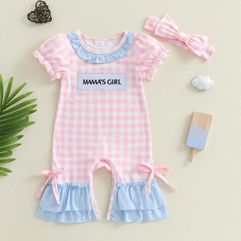 Adorable Toddler Floral Print Sleeveless Romper with Matching Bow Headband Set for Summer Fun Outfits