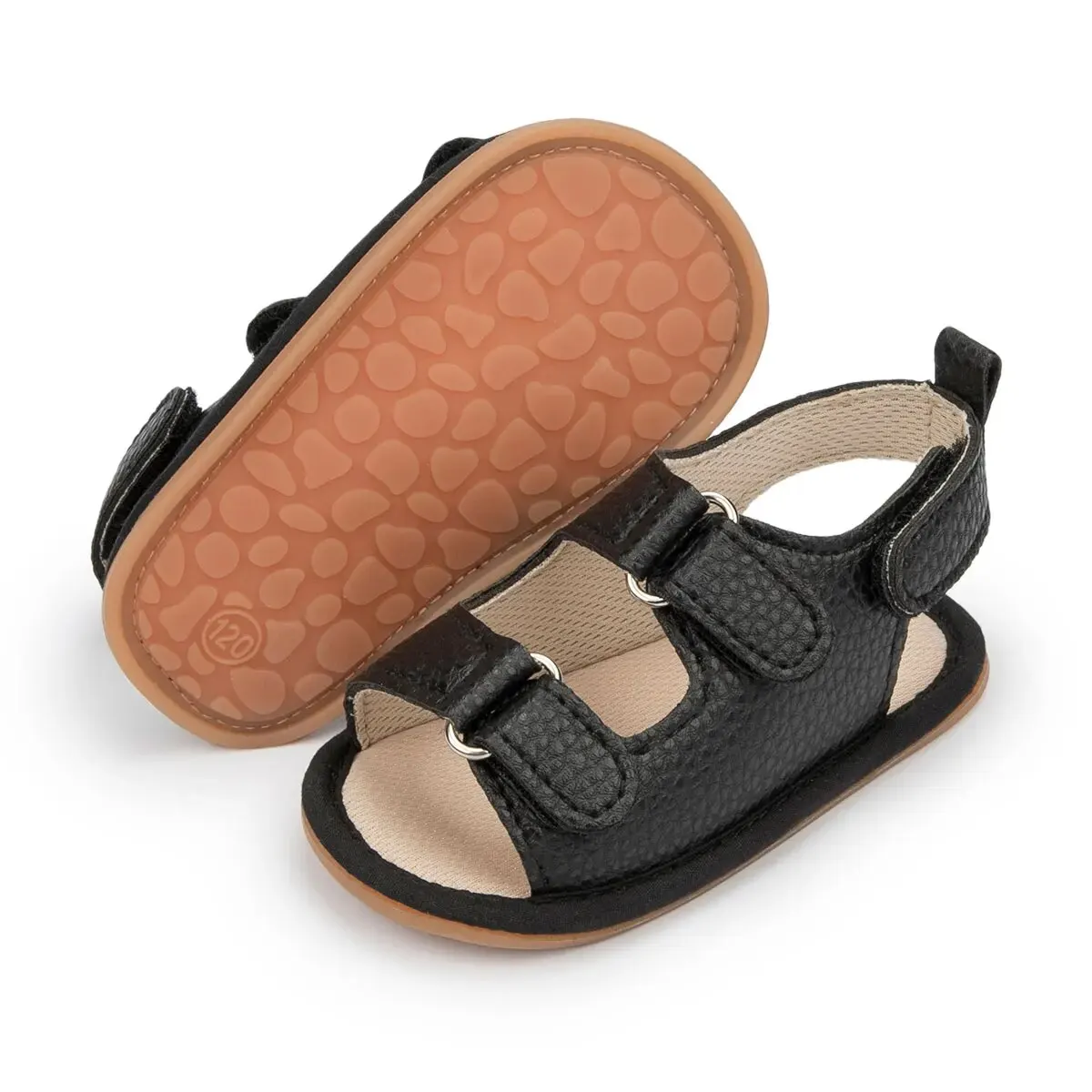 Meckior Summer Baby Sandals Baby Shoes PU Leather Rubber Bottom Sole Anti-Slip Infant First Walker Baby Boy Girl Sandals 0-18M - Image 3